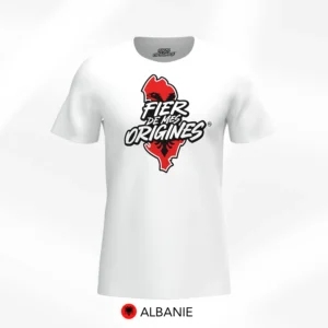 T-shirt Fier de Mes Origines - Albanie
