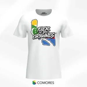 T-shirt Fier de Mes Origines - Comores