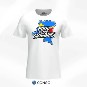T-shirt Fier de Mes Origines - Congo