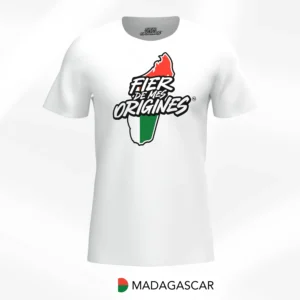 T-shirt Fier de Mes Origines - Madagascar