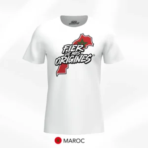 T-shirt Fier de Mes Origines - Maroc