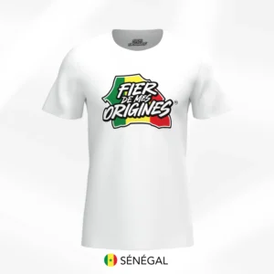 T-shirt Fier de Mes Origines - Sénégal