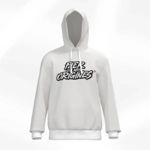 pull-capuche-classique-blanc-fdmo Sweat à capuche blanc - Fier de Mes Origines