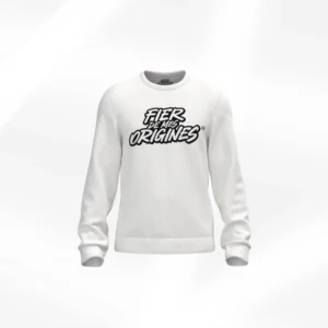 pull-classique-blanc-enfant-fdmo Sweat classique blanc | Enfant - Fier de Mes Origines