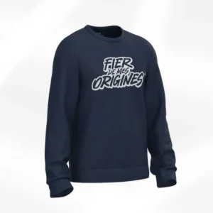 pull-classique-bleu-fdmo Sweat classique bleu - Fier de Mes Origines