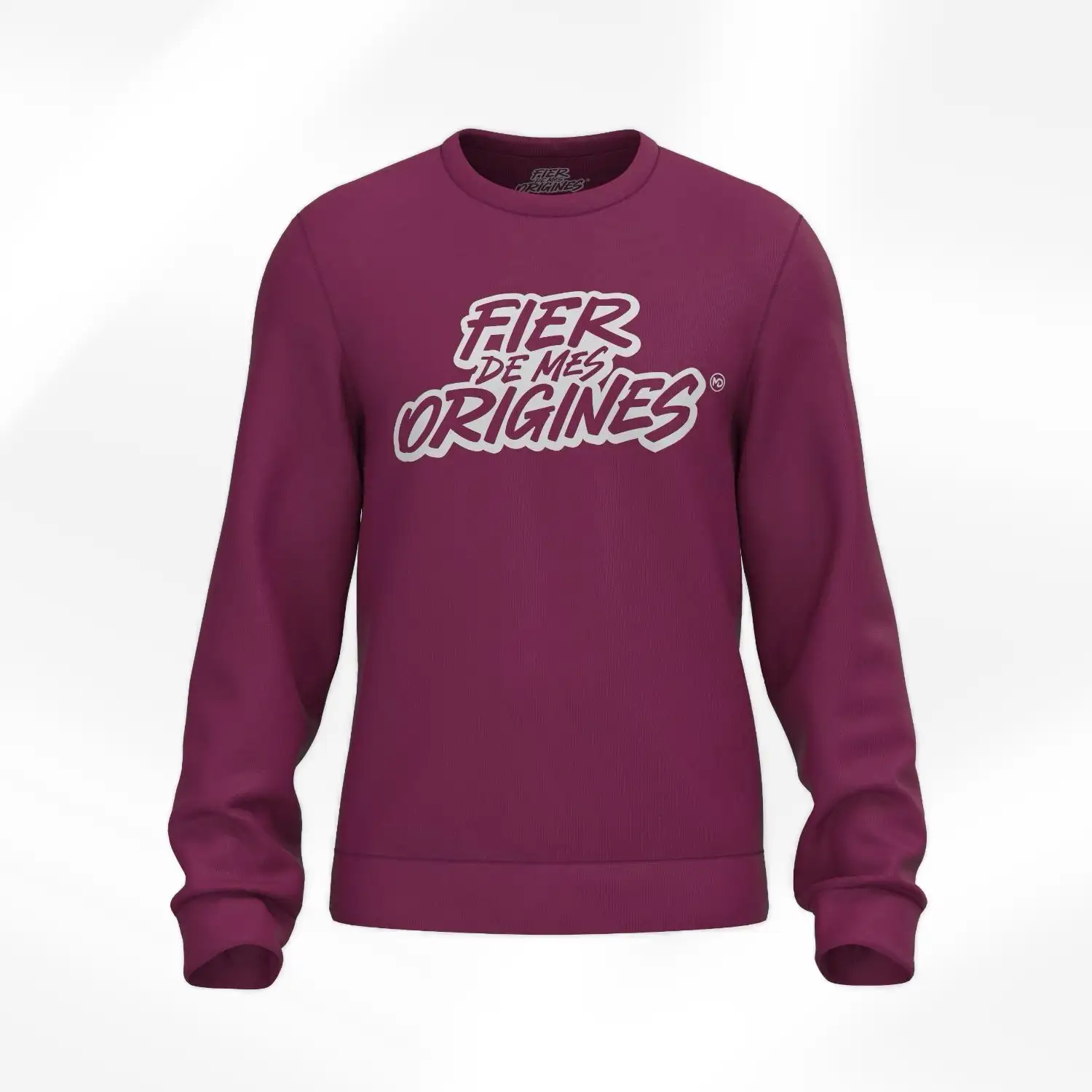 Sweat classique bordeaux - Fier de Mes Origines