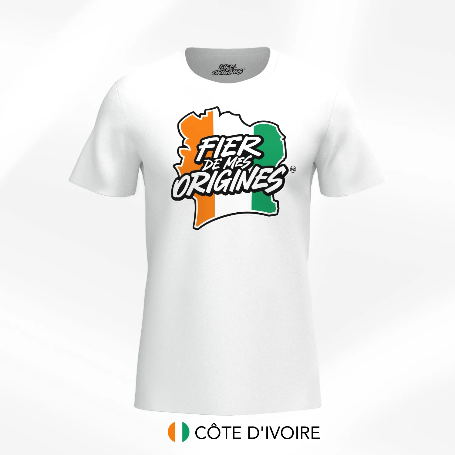 T-shirt Fier de Mes Origines - Côte d'Ivoire